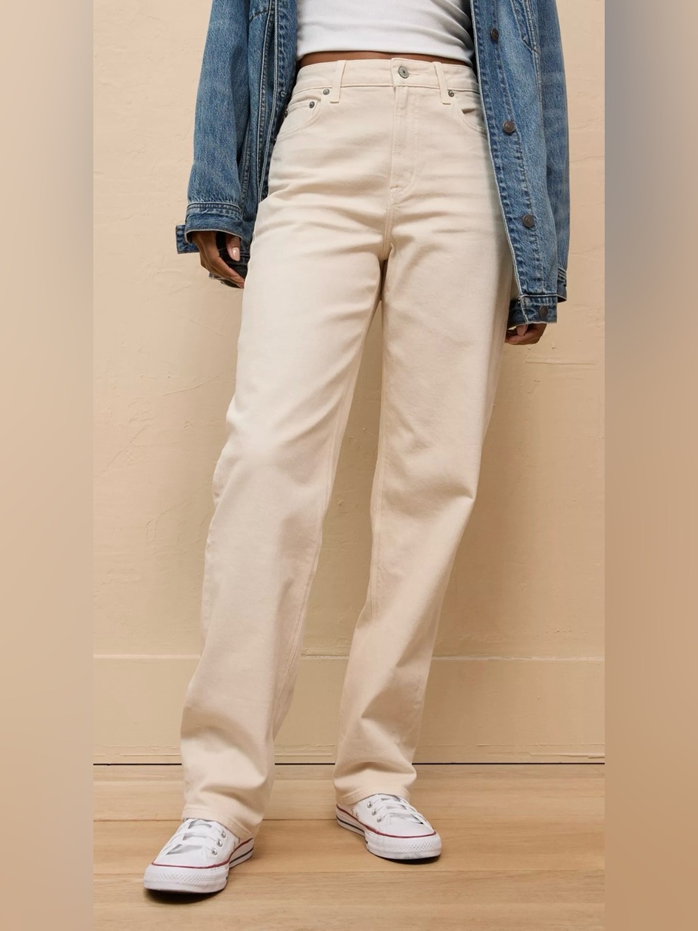 American Eagle Outfitters Stretch Super High-Waisted Straight Jean NWT Size 16